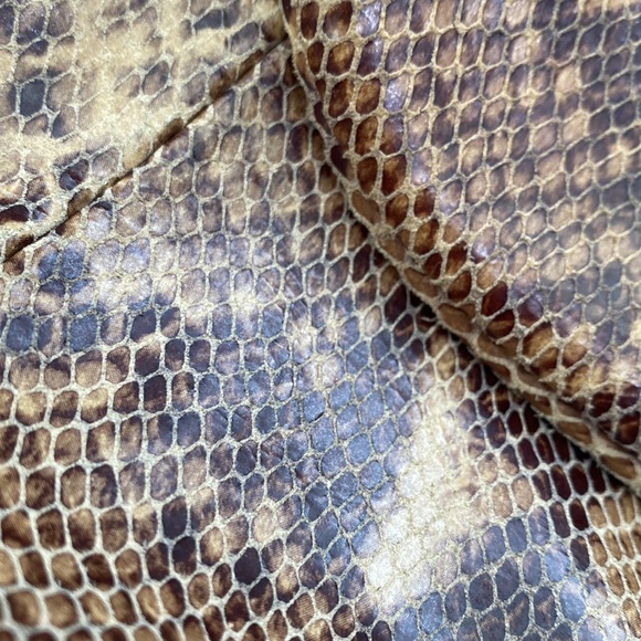 G.I.L.I  Snakeskin Leather Back Pack HandBag - Picture 6 of 17